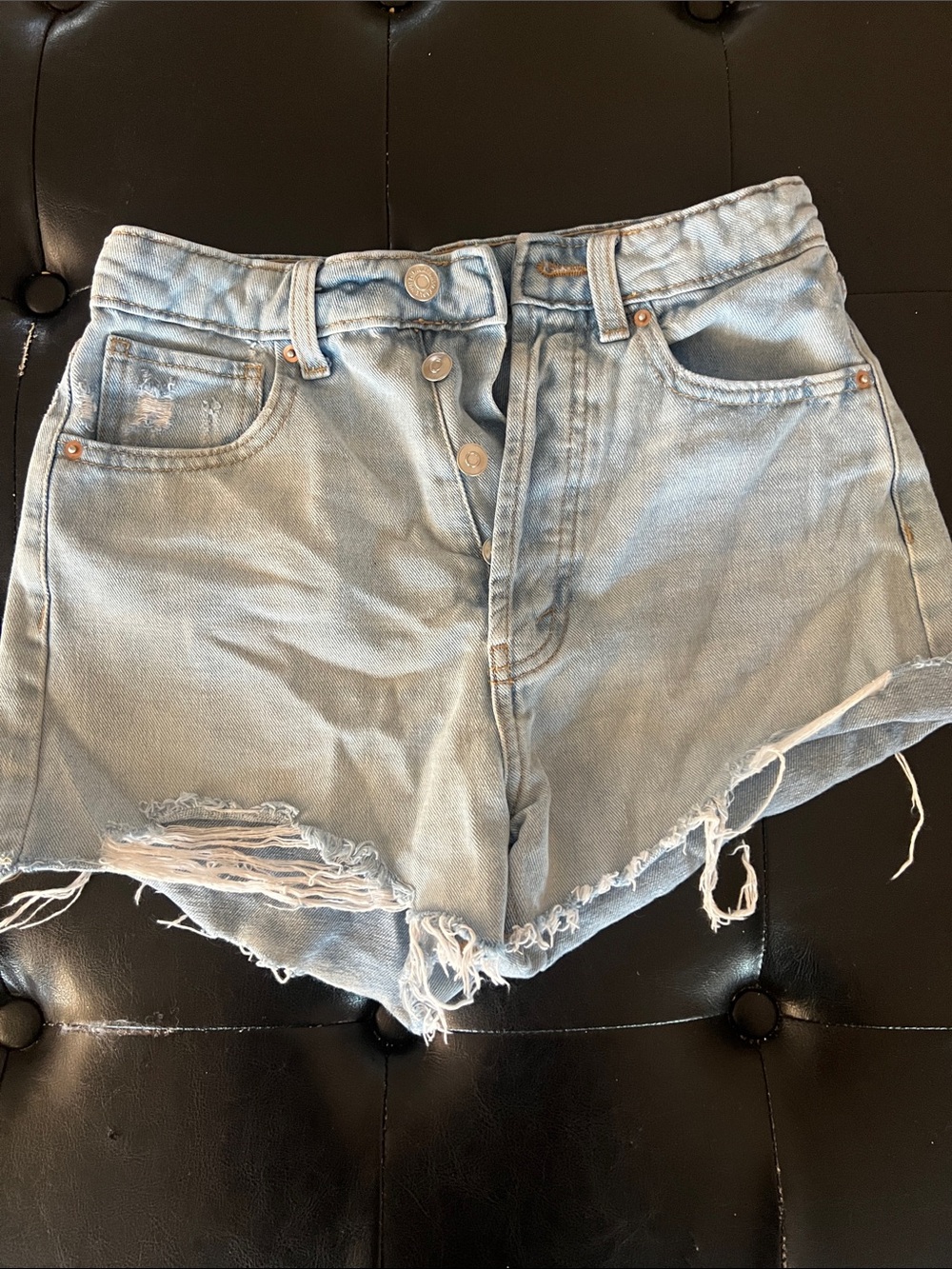 wild fable Light Blue Distressed Denim Shorts